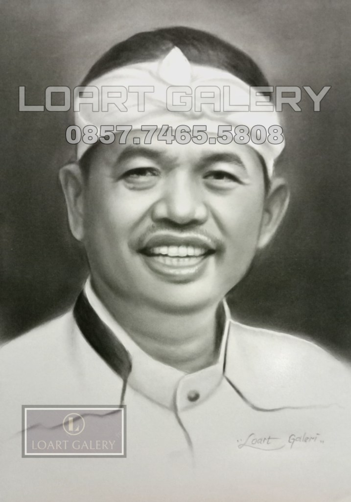 Lukisan wajah pensil a3 bandung