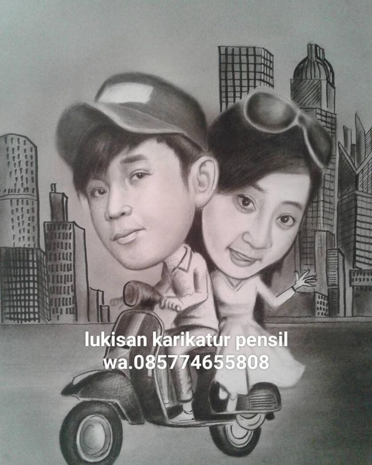 Karikatur wajah hitam putih2